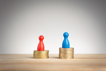 Wage gap concept for feminism