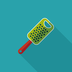 kitchenware grater flat icon with long shadow,eps10