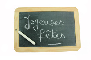 Obraz premium ardoise joyeuses fêtes