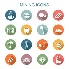 mining long shadow icons