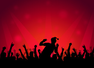 Christmas Night Party-vector