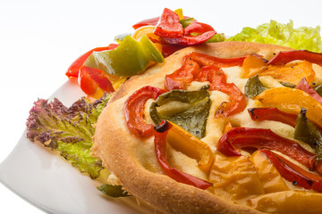 Pizza with bulgarian pepper