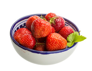 Strawberry in the bowl