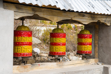 Mukthinath Temple on a Annapurna Circuit trek in Himalayan