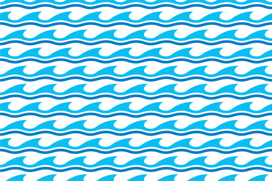 Water wave seamless patterns