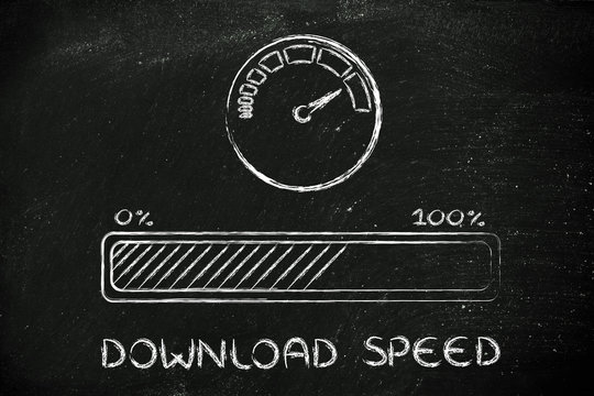 internet and data transfer rate or speed