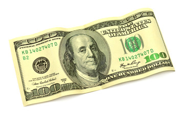 One hundred dollar banknote