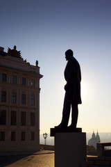 Fototapeta premium Tomas Garrigue Masaryk statue in Prague, Czech Republic