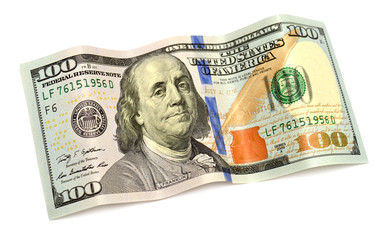 One hundred dollar banknote