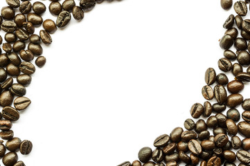 coffee beans isolated