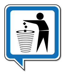 Logo ordures ménagères.