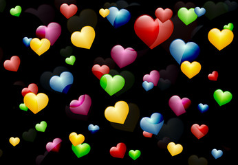 Hearts background