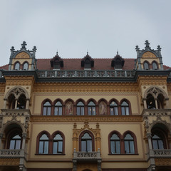 Fototapeta na wymiar Old building, Beautiful facade of the old building