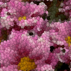 Flowers image balls generated hires texture