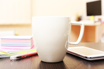 Cup of tea in office