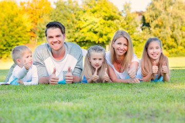 Fototapeta premium familie in der natur