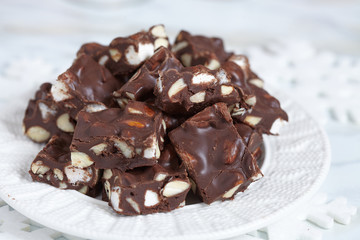 Rocky road fudge