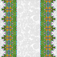 ornamental background with flower ribbon, stripe pattern