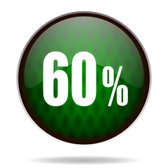 60 percent green internet icon