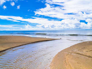 Idyllic Scene White Sand