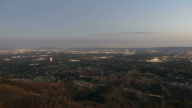 Los Angeles Day to Night Time Lapse