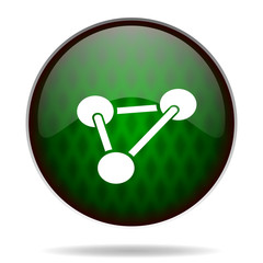 chemistry green internet icon