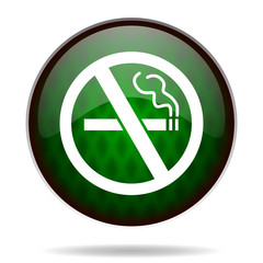 no smoking green internet icon