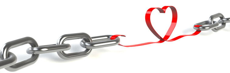 Obraz premium Herz Ketten