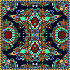 silk neck scarf or kerchief square pattern design