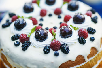 Fruit on the cake