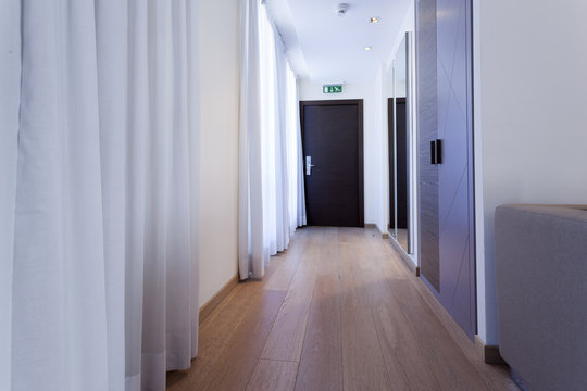 Luxury hotel corridor 