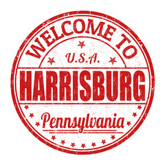 Welcome to Harrisburg stamp