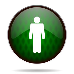 male green internet icon