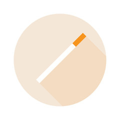 Cigarette vector illustration. Flat design.