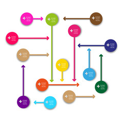 vector infographic arrow tags