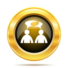 Comments icon - men with bubbles