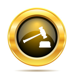 Judge hammer icon