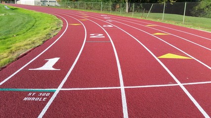 Outdoor running track
