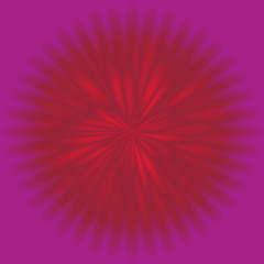 Fototapeta premium red dandelion, sun or star texture on green