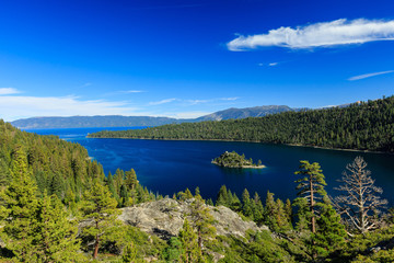 Lake Tahoe, Emerald Bay and Fannette Island