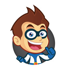 Superhero with Circle Shape