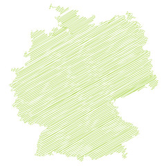 Landkarte *** scribbled Germany