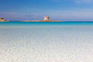 Pelosa beach, Sardinia, Italy.
