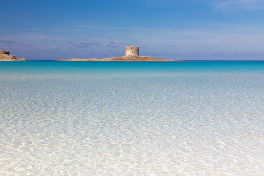 Pelosa beach, Sardinia, Italy.