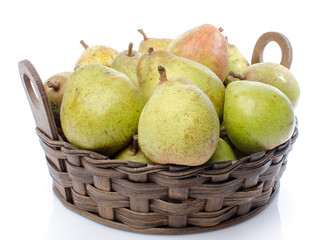Pears in a basket