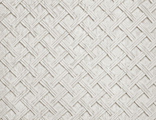 White decorative background from handmade carved wood texture