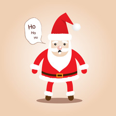 Cute Santa Clauses.Cartoon styles for christmas