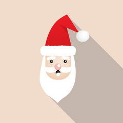 Cute Santa Clauses icon.Cartoon styles for christmas