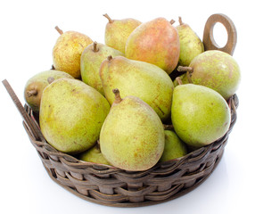 Pears in a basket