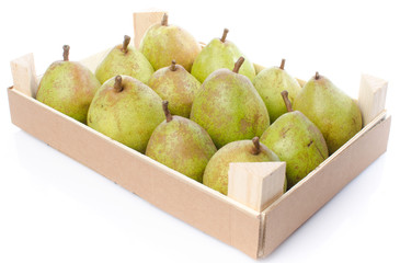 Pears in a wooden crate © thodonal